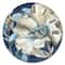 Designart Indigold Watercolor Flower I Traditional Wall Clock